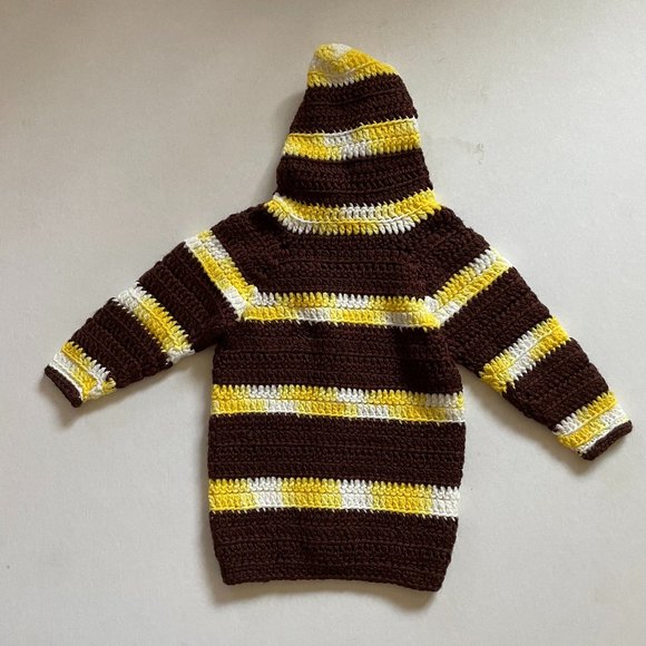 Crochet unisex jacket, Handmade Hoodie for toddler - Picture 11 of 11